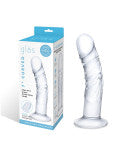 Glas 7" Curved Realistic Glass Dildo