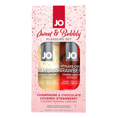 Jo Sweet & Bubbly Pleasure Set Champagne & Chocolate Covered Strawberry 2 oz.