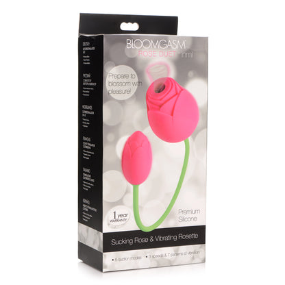 Inmi Bloomgasm Rose Duet Pink Sucking Rose & Vibrating Rosette