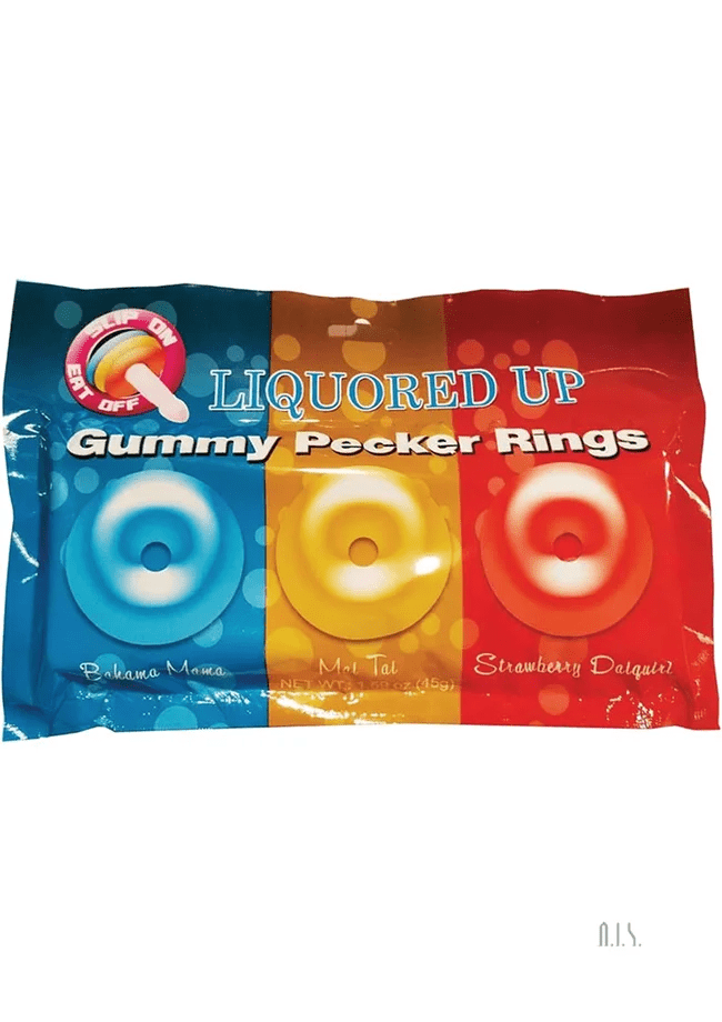 Liquored Up Pecker Gummy Rings 3pk